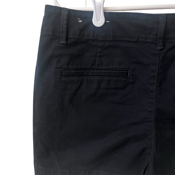 LOFT Black Monroe Chino 4" Cotton Shorts Size 10 - Picture 7 of 9